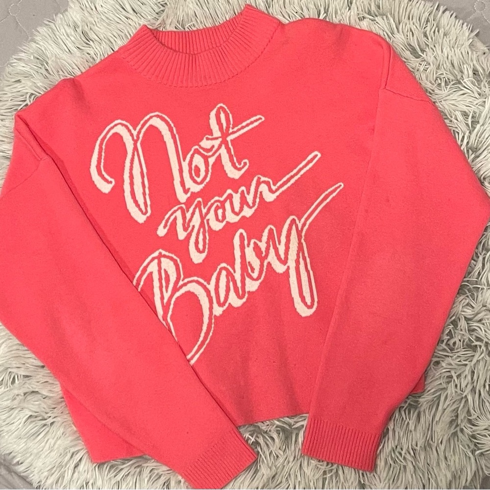 Not your baby soft mixed with hot pink sweater. Is very cozy.$10